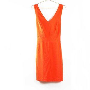 Banana Republic Criss Cross Back Orange Dress 6